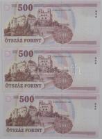 2008. 500Ft "EA" (3x) sorszámkövetők T:I,II