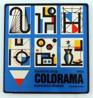 Colorama csehszlovák színes ceruzák eredeti, fém dobozban, újszerű állapotban, 19x18cm