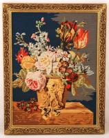 Gobelin kép újszerű keretben, belső:59×44 cm külső:65×51 cm