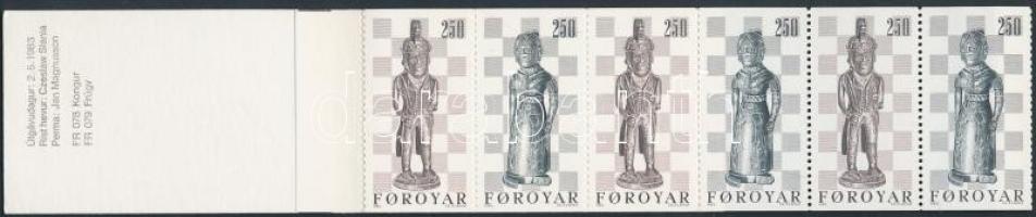Chessmen stampbooklet, Sakkfigurák bélyegfüzet