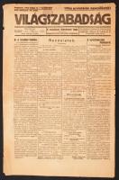 1919 Bp., A Világszabadság, a szocialista földmívesek lapja XVII. évfolyamának 30. száma a Tanácsköztársaság időszakából