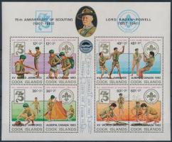 Scout overprinted block, Cserkész felülnyomott blokk