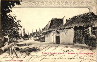 Pöstyén, Nagypöstyéni utca; kiadja Lampel Gyula / street (EK)