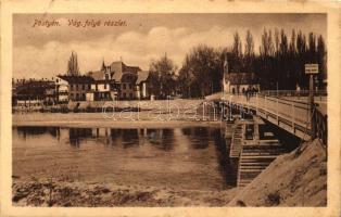 Pöstyén, Vág folyó, híd / river, bridge (EK)