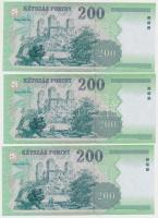 2005. 200Ft "FA" (5x) sorszámkövetők T:I