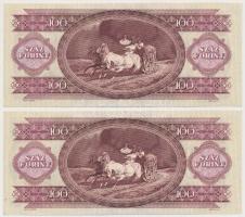 1992. 100Ft (2x) sorszámkövetők T:I