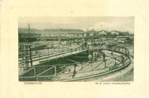 Érsekújvár, az új vasúti mozdonyfordító / Locomotive rotating disc (EK)