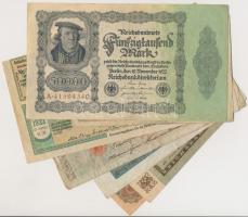 Németország / Weimari Köztársaság 1907-1922. 30db klf bankjegy T:vegyes
Germany / Weimar Republic 1...