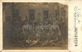 1916 WWI K.u.K. military, soldiers group photo (fa)