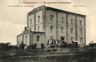 Füzesgyarmat, Hengermalom Rt., megrendelőlap a hátoldalon