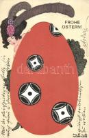 Easter, Wiener Werkstätte No. 556. litho s: Mela Koehler