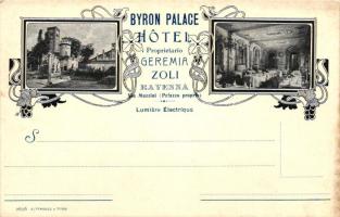 Ravenna, Byron Palace Hotel, interior, Art Nouveau