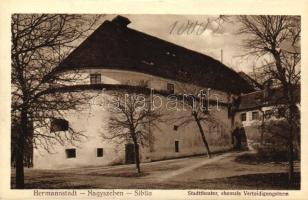 Nagyszeben, Városi színház, Védelmi torony / theatre, tower; Emil Fischer Hofphotograph (Rb)