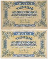 1946. 10.000.000AP (2x) + 100.000.000AP (2x) T:III,III-