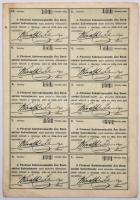 Budapest 1909. "Fővárosi Szénkereskedők Áru-Bevásárlási Szövetkezete" részjegye 100K-ról, ...