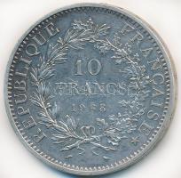 Franciaország 1968. 10Fr Ag "Herkules csoport" T:2
France 1968. 10 Francs Ag "Hercul...