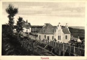 Balatonalmádi - 9 db régi vágott nem képeslap hátuljú lap / 9 old cut non PC cards