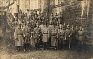 Archduke Friedrich, Duke of Teschen, Austro-Hungarian and German military officers, group photo (EB)