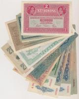 100db-os vegyes magyar és külföldi bankjegy tétel, forint, pengő és korona, valamint lengyel, német,...