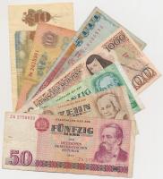 16db-os vegyes külföldi bankjegy tétel, közte Izrael 1982. 500Sh, Nagy-Britannia 1978-1984. 1Ł T:veg...