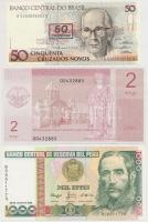 100db-os külföldi bankjegy gyűjtemény albumba rendezve, jobb darabokkal, benne Argentína 1897. 1P, N...