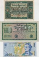 100db-os külföldi bankjegy gyűjtemény albumba rendezve, jobb darabokkal, benne Argentína 1897. 1P, N...