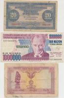 100db-os külföldi bankjegy gyűjtemény albumba rendezve, jobb darabokkal, benne Argentína 1897. 1P, N...