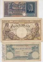 100db-os külföldi bankjegy gyűjtemény albumba rendezve, jobb darabokkal, benne Argentína 1897. 1P, N...