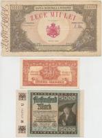 100db-os külföldi bankjegy gyűjtemény albumba rendezve, jobb darabokkal, benne Argentína 1897. 1P, N...