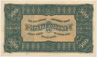 1923. 500K "Magyar Pénzjegynyomda Rt. Budapest" T:I-