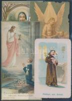 cca 1900-1930 6 db régi litho szentkép, köztük cakkozott szélű és dombornyomott is