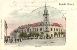 Siklós, Városháza, Feiler Mariska kiadása