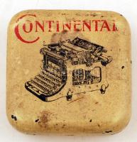 Continentál, fémdoboz, kopottas állapotban, 5x5x2cm