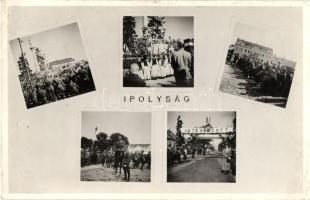1938 Ipolyság, bevonulás / entry of the Hungarian troops, So. Stpl (EK)