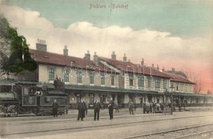 Pöchlarn, Bahnhof / railway station, locomotive (EK)