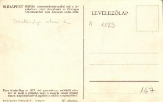 Budapest VII. Országos Gyermekvédő Liga központi irodája, Külföldi szeretetadományokkal telt, lerako...