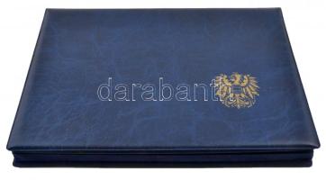 Műbőr érmetartó kazetta 2db kivehető tálcával, 3x24db férőhellyel használt állapotban