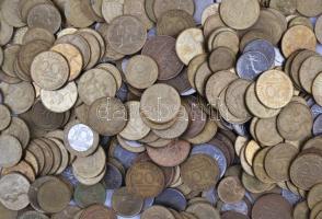 Franciaország ~1960-1990. 5c-10Fr ~1800g-os súlyban T:vegyes France ~1960-1990. 5 Cent - 10 Franc, total weight ~1880g C:mixed