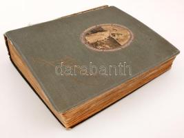 cca 1940 Régi családi fotóalbum rengeteg képpel. Több mint 100 kép.