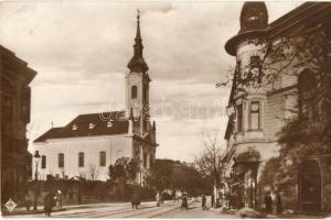 Budapest I. Krisztina tér, templom, Pesti Haza Első Takarékpénztár Egyesület (EK)