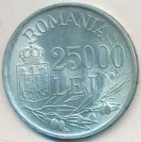 Románia 1946. 25.000L Ag T:2  Romania 1946. 25.000 Lei Ag C:XF