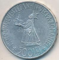 Románia 1941. 500L Ag "Besszarábia" T:2  Romania 1941. 500 Lei Ag "Bessarabia" C:XF  Krause KM#60