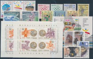 Olympics 5 sets + 1 stamp + 3 blocks, Olimpia motívum 5 db sor, 1 önálló érték és 3 blokk