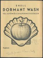 1941, Shell Dormant Wash, Téli gyümölcsfapermetezőszer nyomtatványa, 91x16cm