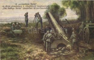 42-es páncélzúzó, a 'szorgalmas Berta' / die fleissige Berta German artillery, WWI giant cannon