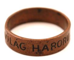 "A háború emlékére 1915" fém katonai emlékgyűrű / Memorial ring