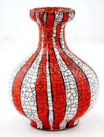 Iparművészi Vállalatos Gorka váza, mázas kerámia, jelzett, hibátlan, m:15 cm