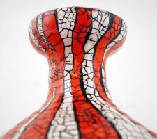 Iparművészi Vállalatos Gorka váza, mázas kerámia, jelzett, hibátlan, m:15 cm