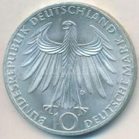 NSZK 1972D 10M Ag "Olimpia-München / Atléták" T:2 FRG 1972D 10 Mark Ag "Olympic Games München / Athletes" C:XF