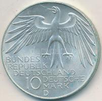 NSZK 1972D 10M Ag "Olimpia-München / Stadion" T:2 FRG 1972D 10 Mark Ag "Olymics Munich / Stadium" C:XF
